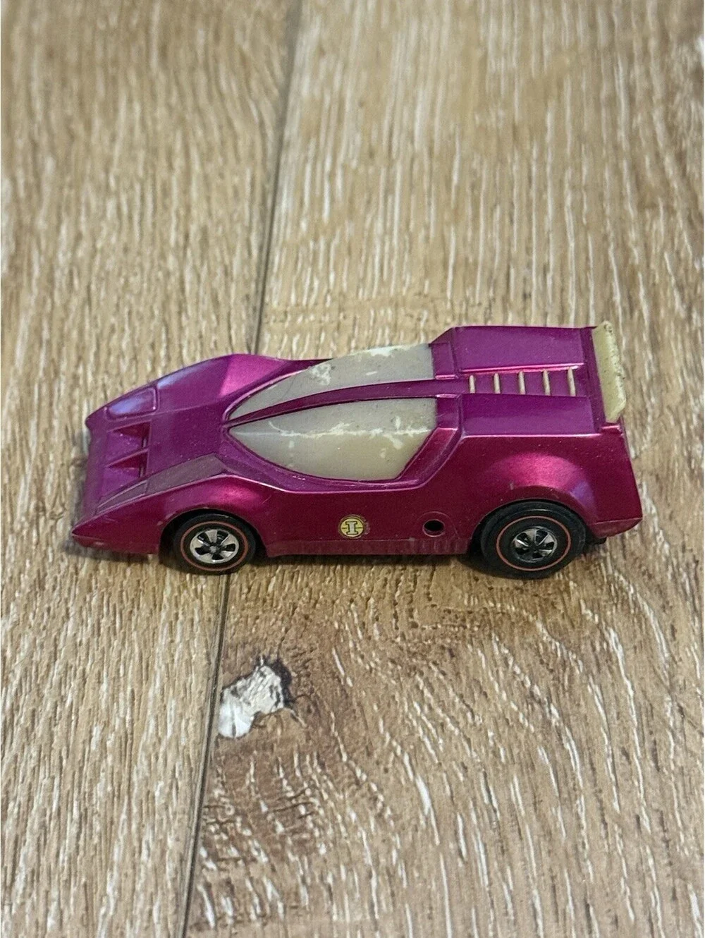 VINTAGE RARE MATTEL HOT WHEELS REDLINE HOT PINK SIZZLERS LIVE WIRE PINK